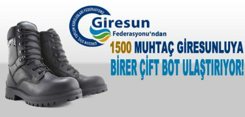Bin 500 ihtiyaç sahibine kışlık bot