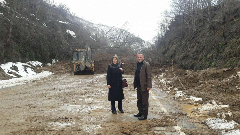 Meclis Üyeleri Heyelan Bölgesinde