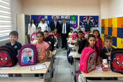 Lalapaşa’da minik öğrencilere okul desteği