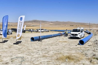 Ankara Polatlı’da tarımsal sulama hattı yenileniyor