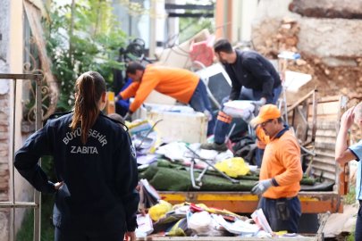 Antalya Balbey'de hurda ve atık operasyonu